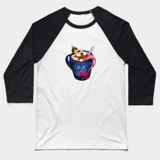 Let it Snow Hot Cocoa Mermaid Baseball T-Shirt